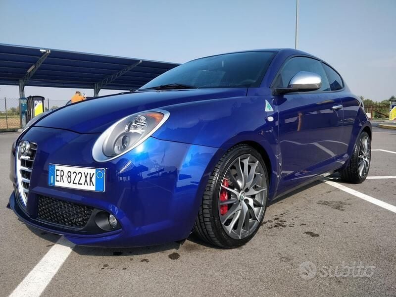 Usata Alfa Romeo MiTo Quadrifoglio Verde 170 CV (125 kW) 2013 Blu Utilitaria