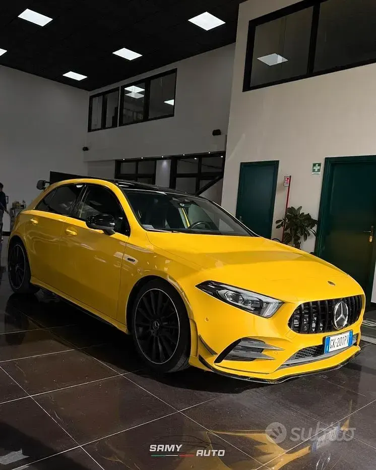 Usata Mercedes A200 Premium 150 CV (110 kW) 2021 Giallo Berlina