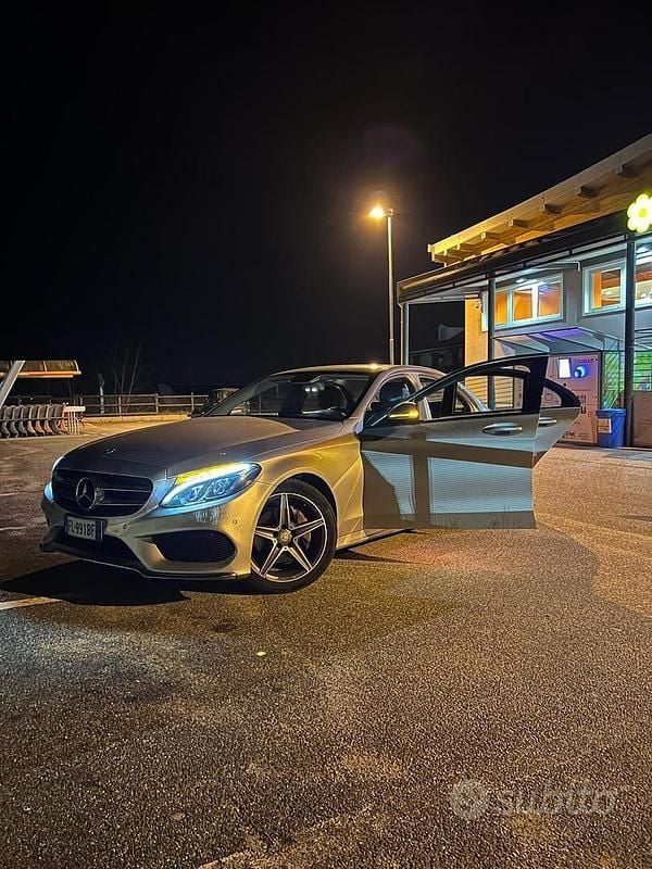Usata Mercedes C220 170 CV (125 kW) 2017 Grigio Berlina