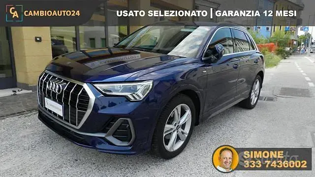 Usata Audi Q3 S-Line 150 CV (110 kW) 2021 Blu SUV