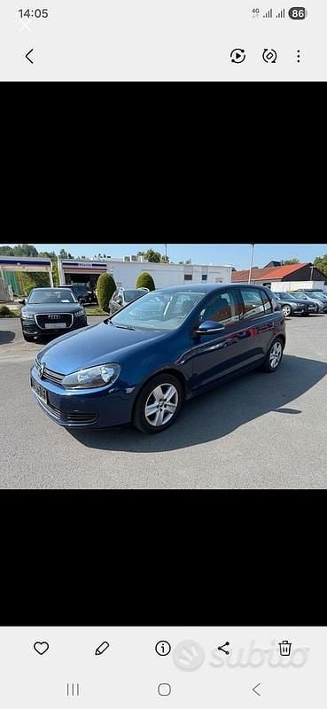 Usata VW Golf VI 122 CV (89 kW) 2011 Blu Utilitaria
