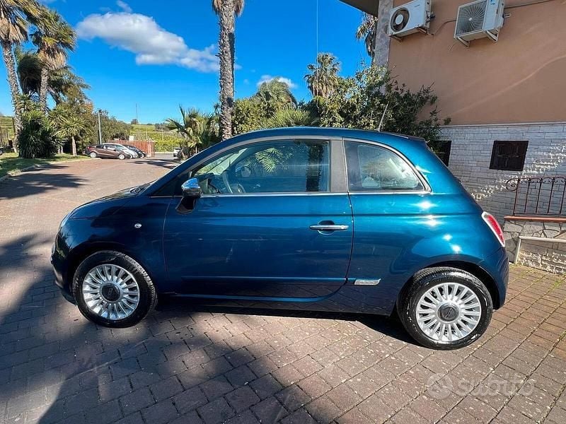 Usata Fiat 500 Lounge 95 CV (69 kW) 2014 Blu Berlina