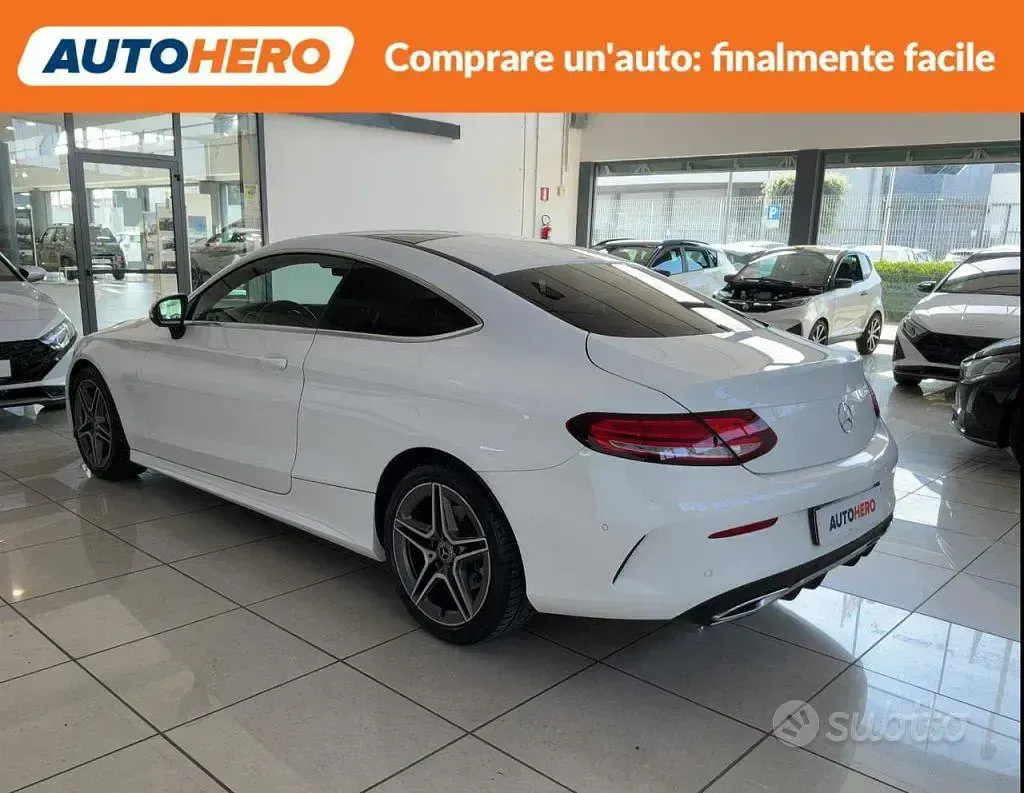 Usata Mercedes C220 Premium 194 CV (142 kW) 2018 Bianco Coupé