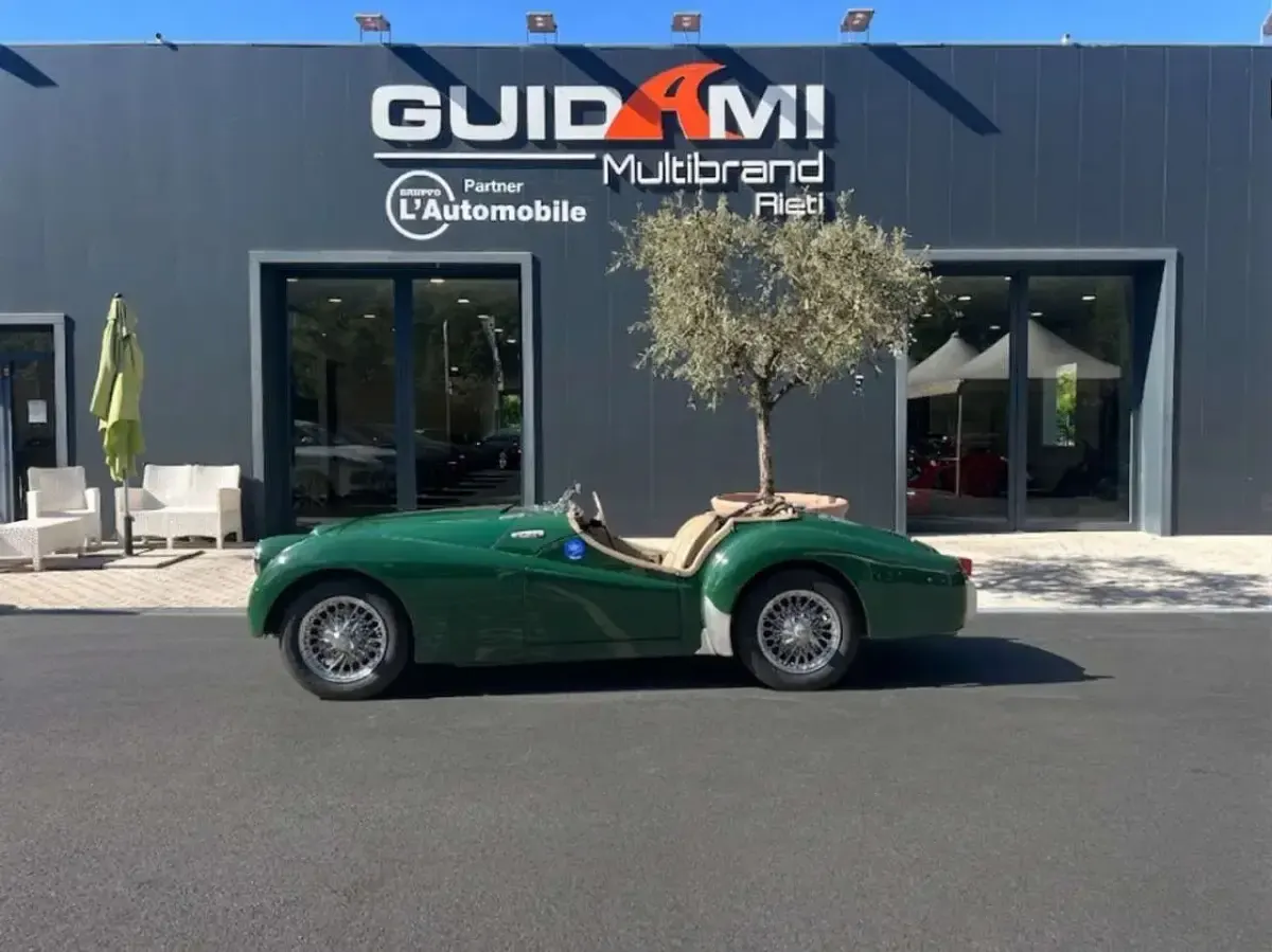 Usata Triumph TR3 95 CV (69 kW) 1956 Verde Cabrio