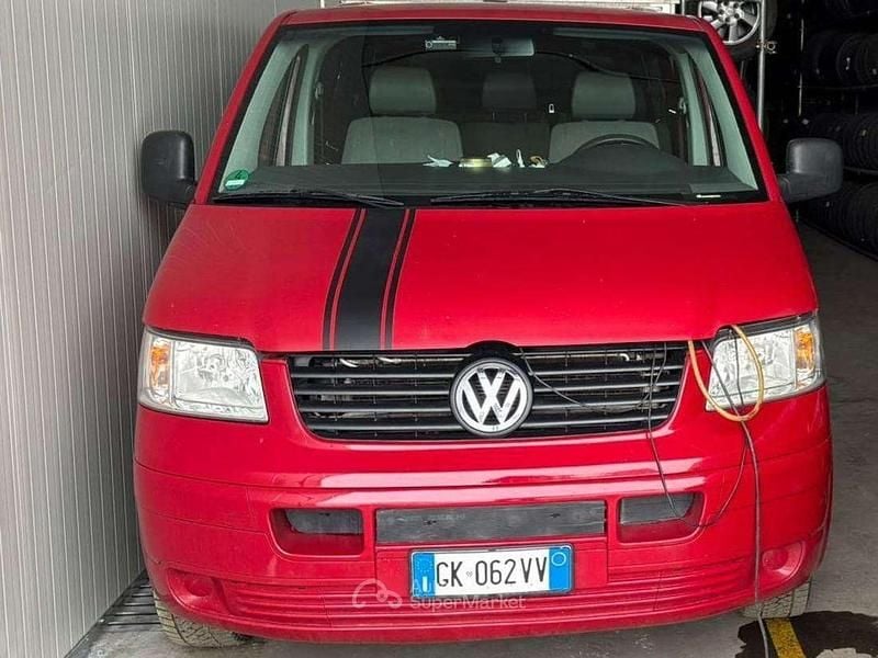 Usata VW T5 131 CV (96 kW) 2007 Rosso Furgone