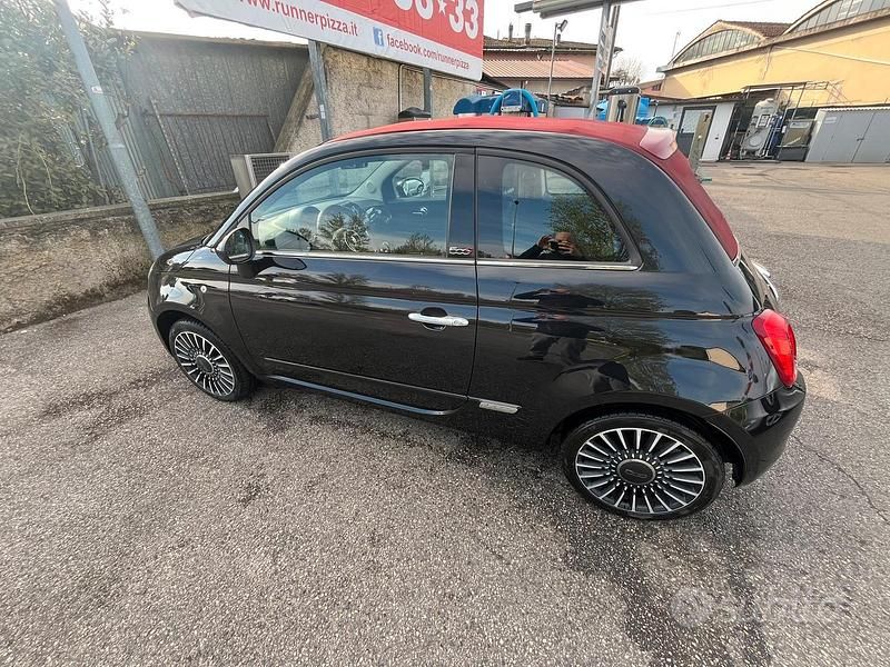 Usata Fiat 500C 69 CV (50 kW) 2015 Nero Cabrio