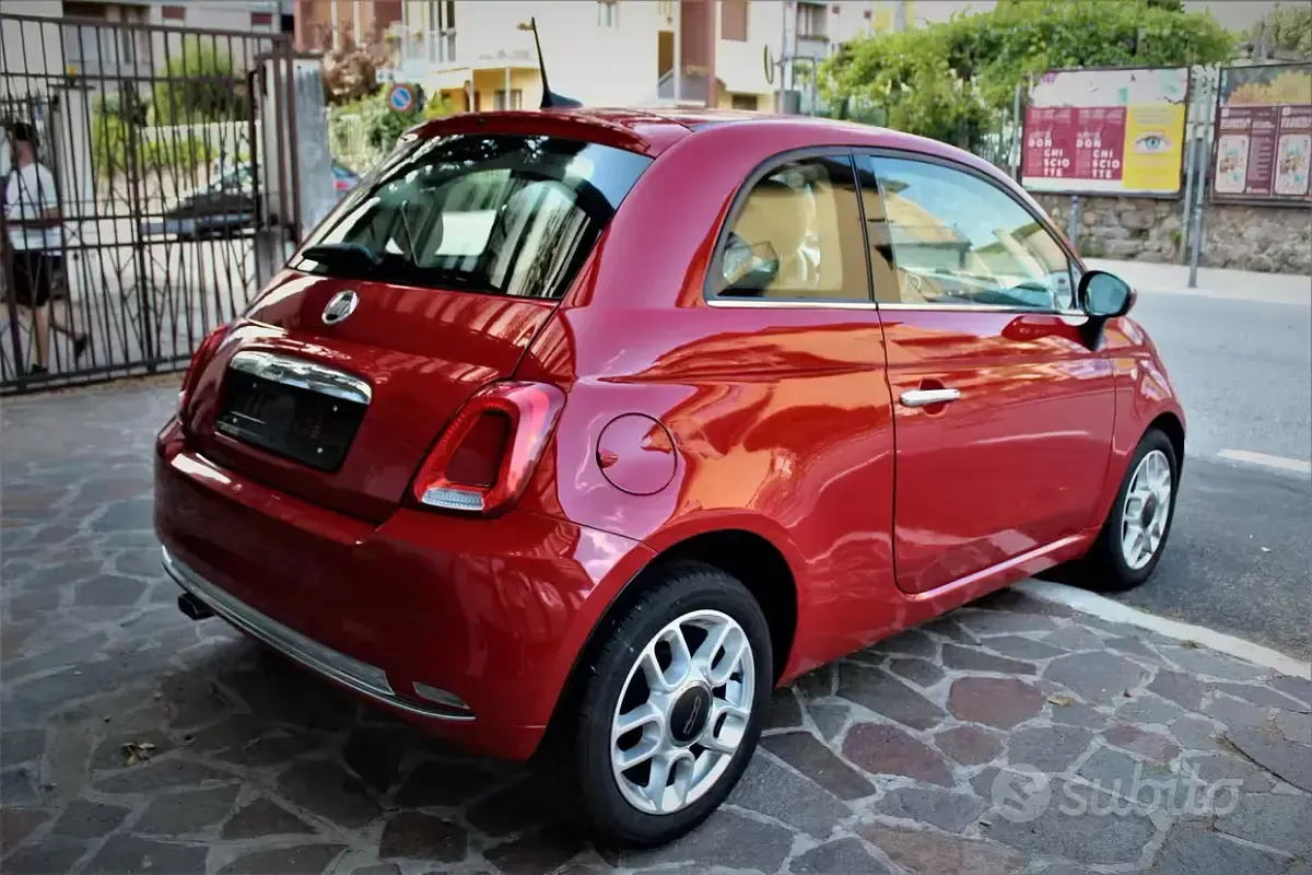 Usata Fiat 500 Lounge 69 CV (50 kW) 2019 Rosso Berlina