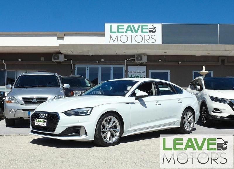 Usata Audi A5 190 CV (139 kW) 2020 Bianco Coupé
