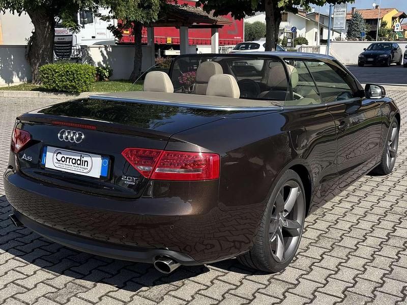Usata Audi A5 Cabriolet 211 CV (155 kW) 2009 Marrone metallizzato Cabrio