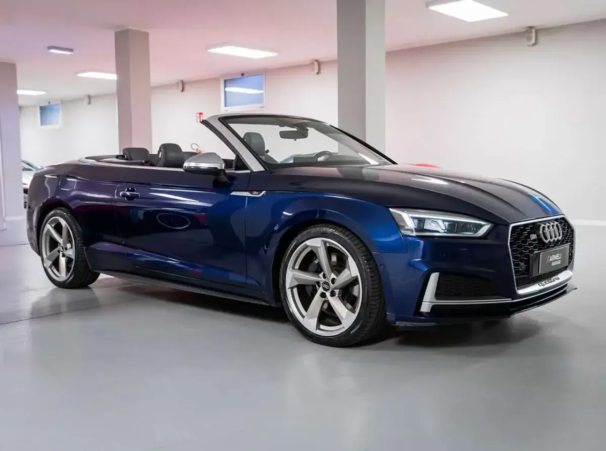 Usata Audi S5 Cabriolet Business 354 CV (260 kW) 2017 Blu metallizzato Cabrio