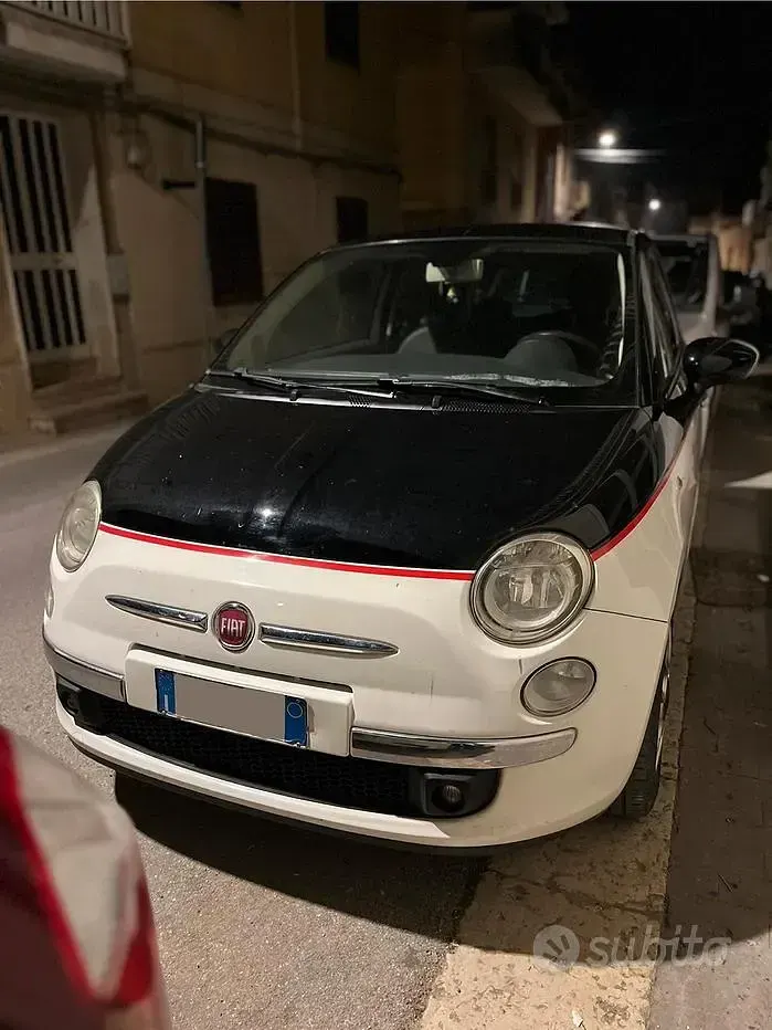 Usata Fiat 500 75 CV (55 kW) 2008 Bianco Berlina