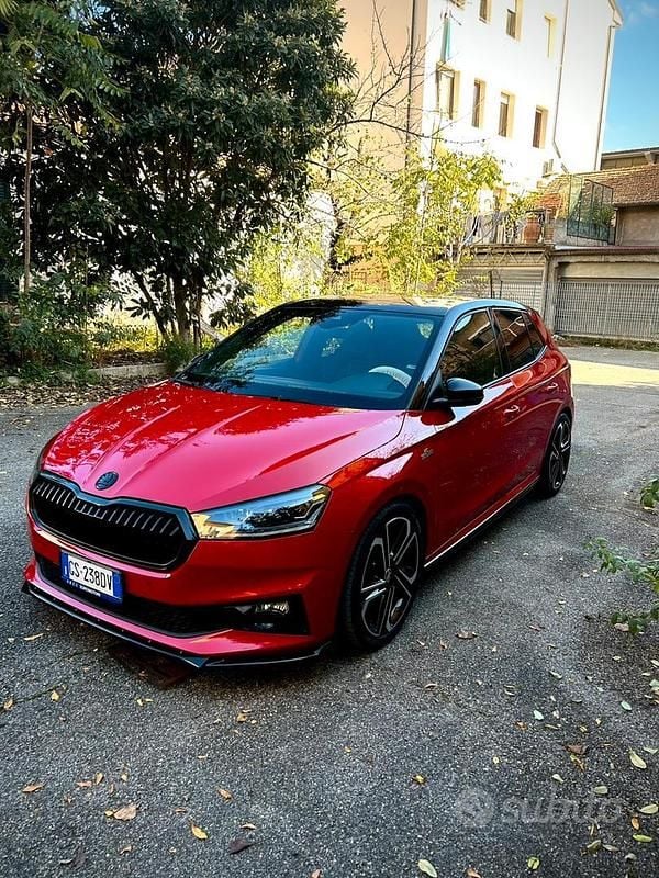 Usata Skoda Fabia Monte Carlo 150 CV (110 kW) 2024 Rosso Berlina