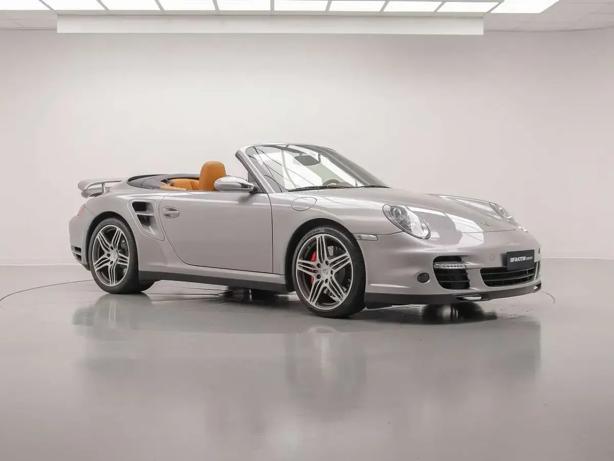 Usata Porsche 997 Turbo 480 CV (353 kW) 2008 Argento gt Cabrio
