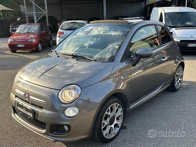 Usata Fiat 500 Lounge 69 CV (50 kW) 2015 Grigio Cabrio