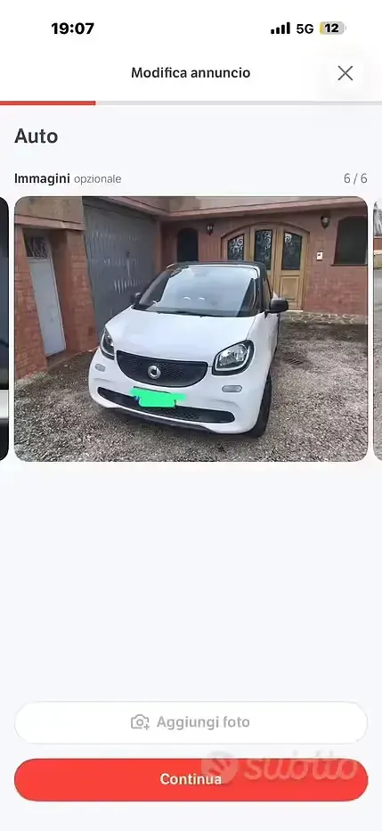 Usata Smart ForFour 64 CV (47 kW) 2016 Bianco Utilitaria