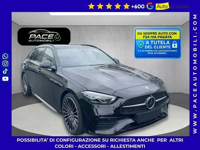 Usado Mercedes C220 Premium 200 CV (147 kW) 2025 Negro Familiar