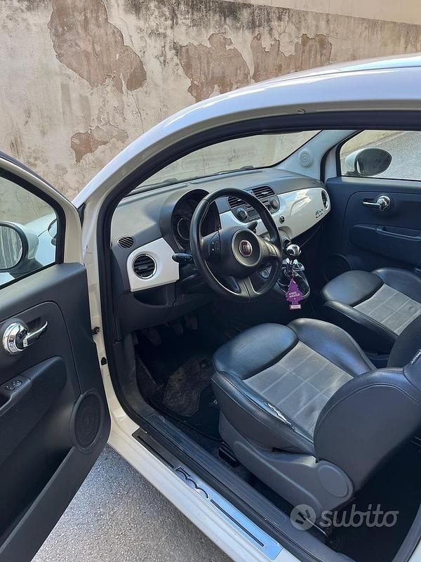 Usata Fiat 500 2009 Bianco Cabrio