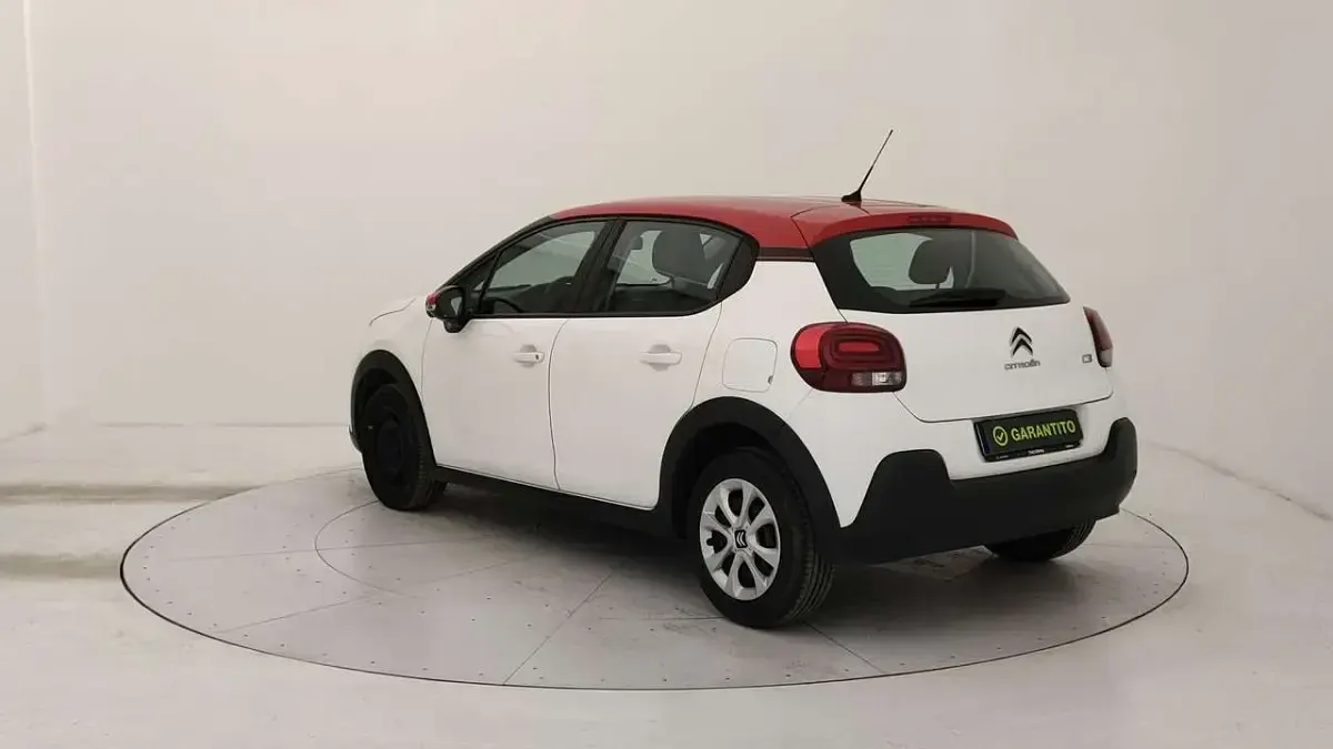 Usata Citroën C3 Feel 83 CV (61 kW) 2019 Bianco tetto rosso Utilitaria