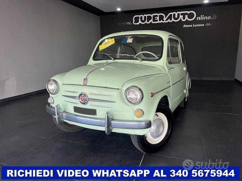 Usata Fiat 600D 33 CV (24 kW) 1960 Verde Utilitaria