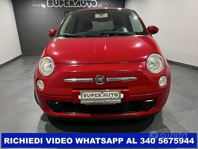 Usata Fiat 500 Lounge 69 CV (50 kW) 2009 Rosso Cabrio