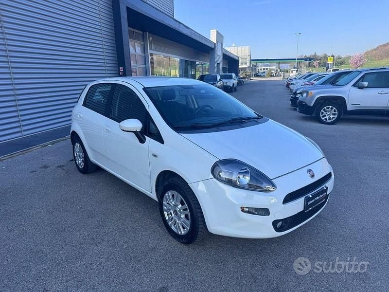 Usata Fiat Punto Lounge 77 CV (56 kW) 2014 Bianco Utilitaria