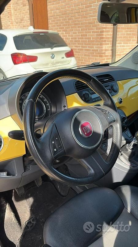 Usata Fiat 500 2009 Giallo Cabrio