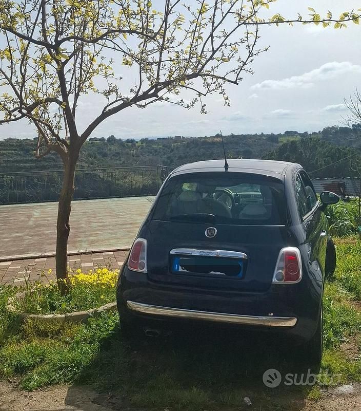 Usata Fiat 500 75 CV (55 kW) 2009 Nero Cabrio