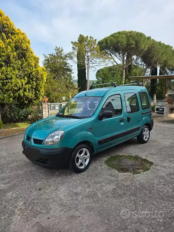 Usata Renault Kangoo Expression 95 CV (69 kW) 2003 Verde Monovolume