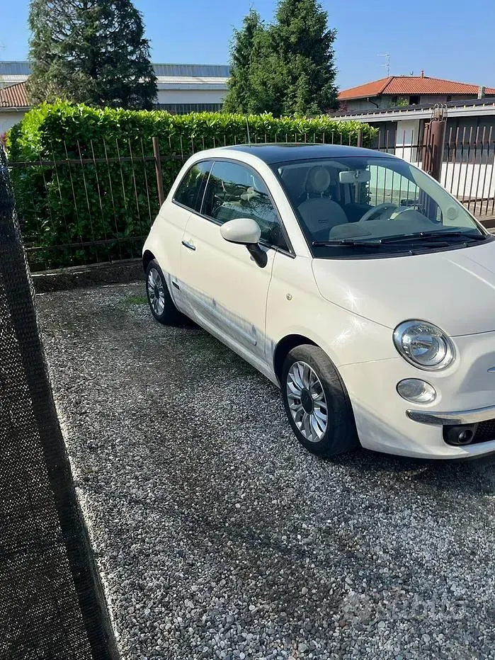 Usata Fiat 500 Lounge 69 CV (50 kW) 2014 Bianco Utilitaria