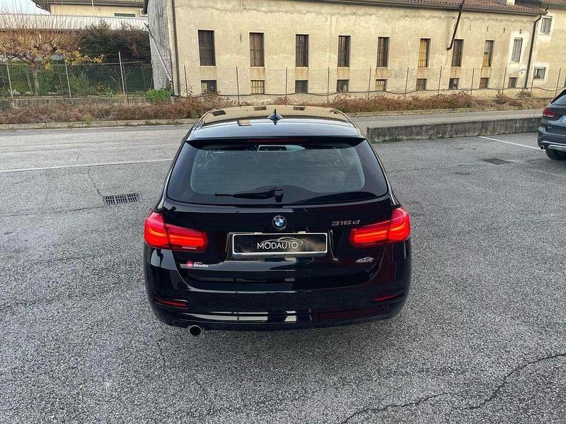 Usata BMW 316 Advantage 116 CV (85 kW) 2018 Nero Station wagon