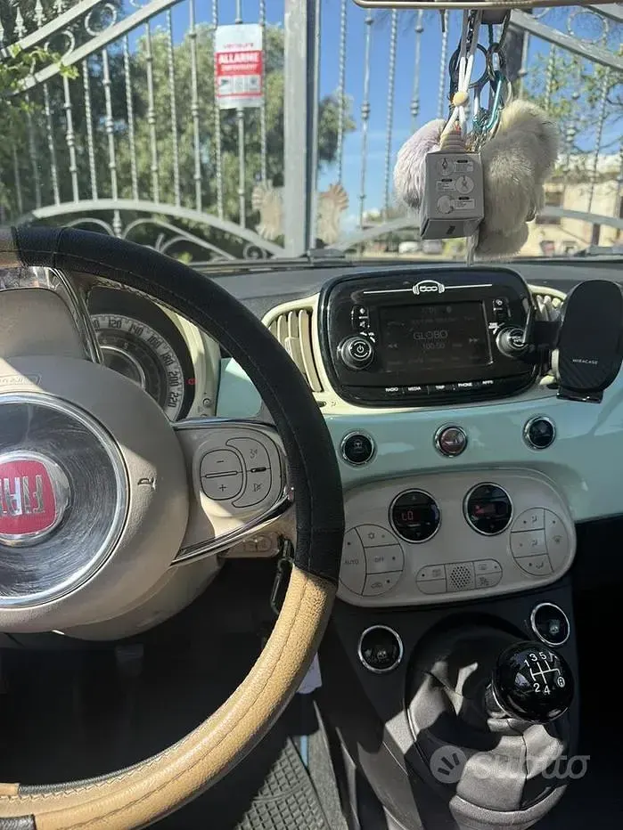 Usata Fiat 500 Lounge 69 CV (50 kW) 2018 Verde Berlina