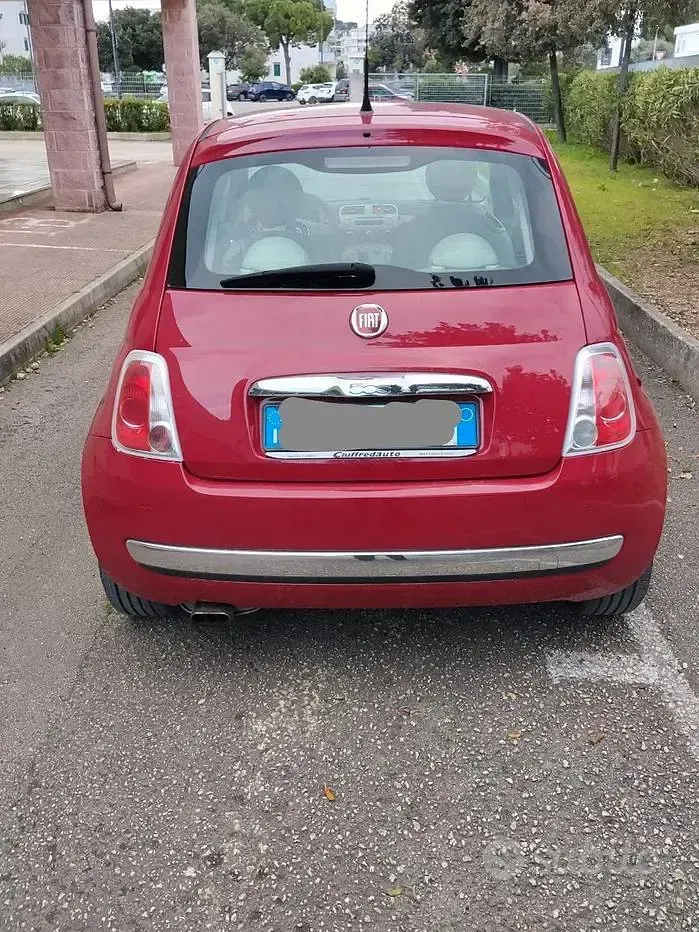 Usata Fiat 500 Lounge 69 CV (50 kW) 2009 Rosso Cabrio