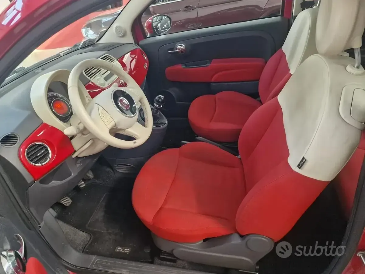 Usata Fiat 500 69 CV (50 kW) 2013 Rosso Berlina