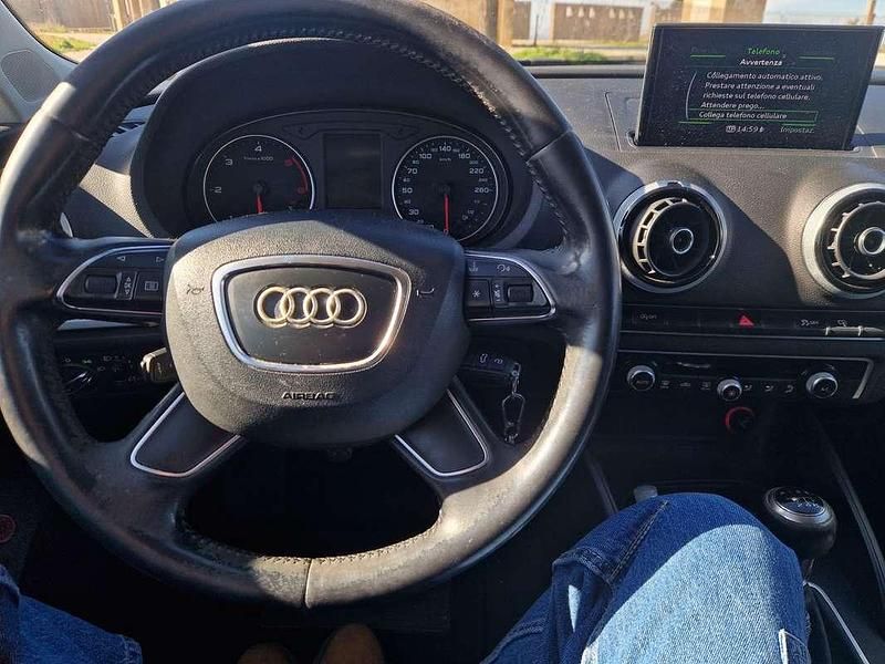 Usata Audi A3 Ambition 110 CV (80 kW) 2014 Bianco Berlina