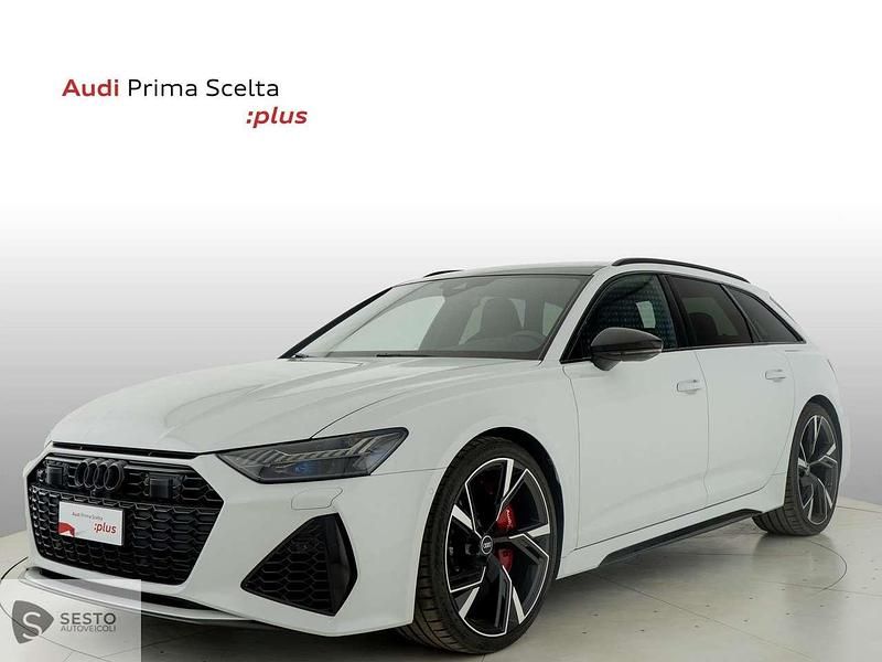 Usata Audi RS6 600 CV (441 kW) 2021 Bianco Station wagon