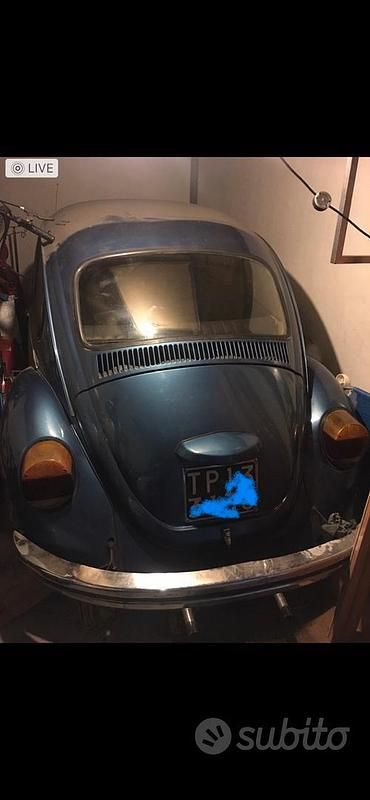 Usata VW Beetle 1970 Blu Utilitaria