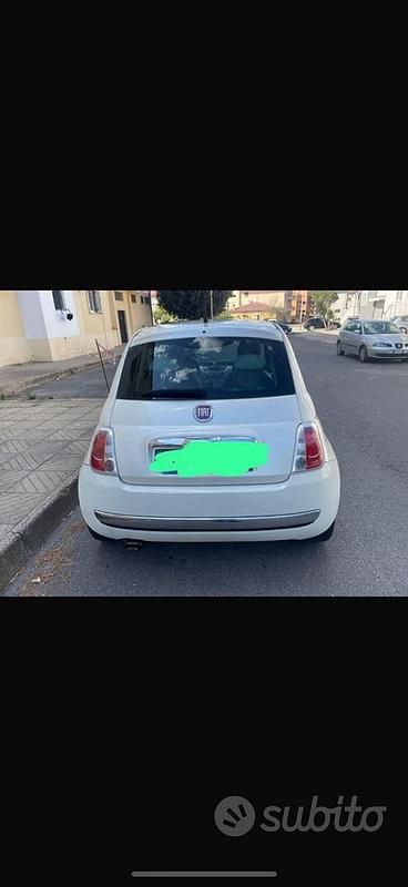 Usata Fiat 500 75 CV (55 kW) 2009 Bianco Cabrio