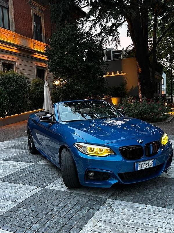 Usata BMW 228 M Sport 245 CV (180 kW) 2015 Blu Cabrio