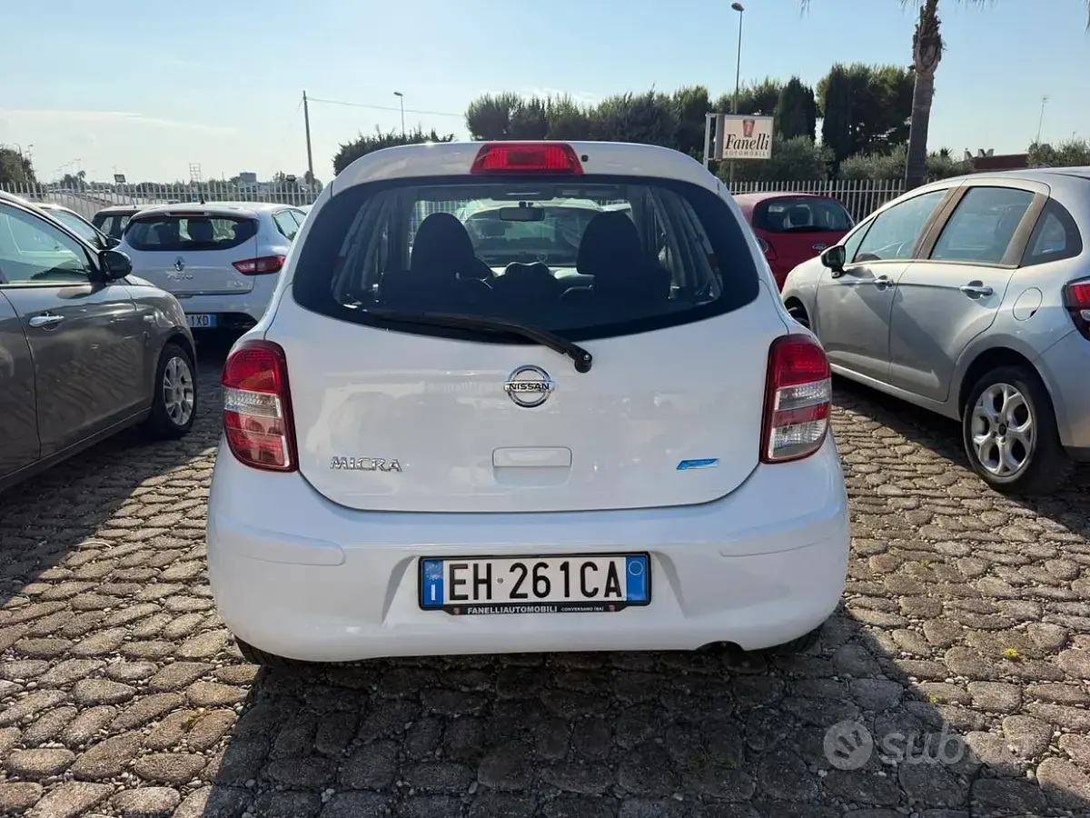 Usata Nissan Micra Acenta 80 CV (58 kW) 2011 Bianco Utilitaria
