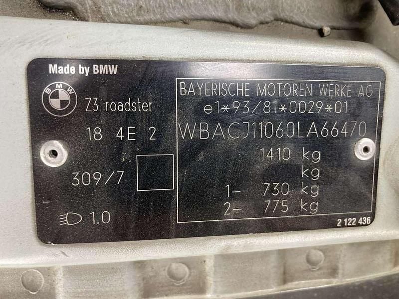 Usata BMW Z3 116 CV (85 kW) 1997 Argento Cabrio