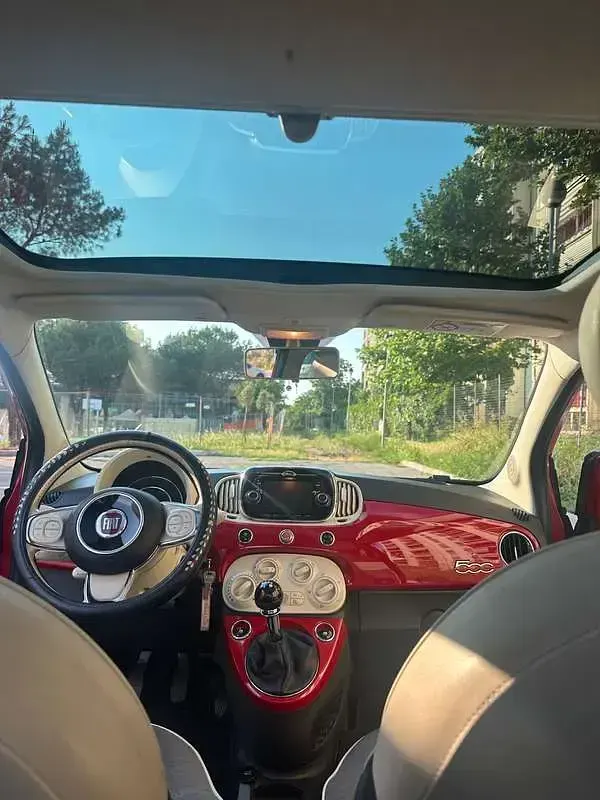 Usata Fiat 500 Lounge 94 CV (69 kW) 2018 Rosso Utilitaria
