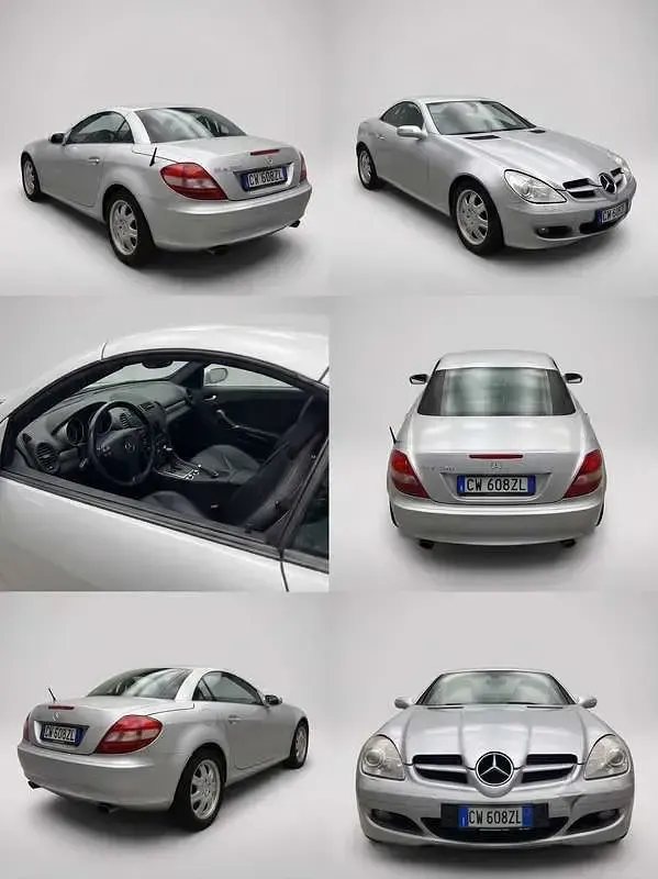 Usata Mercedes SLK200 163 CV (119 kW) 2005 Grigio Cabrio