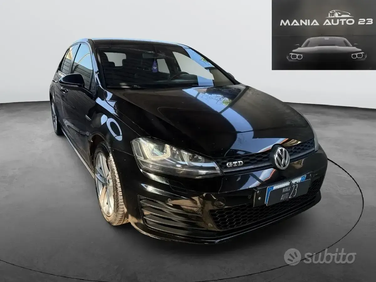 Usata VW Golf VII GTD 184 CV (135 kW) 2017 Nero Berlina