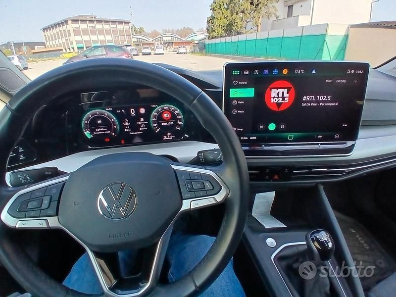 Usata VW Golf VIII 115 CV (84 kW) 2024 Grigio Berlina