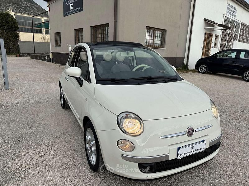 Usata Fiat 500C Lounge 95 CV (69 kW) 2011 Bianco Cabrio