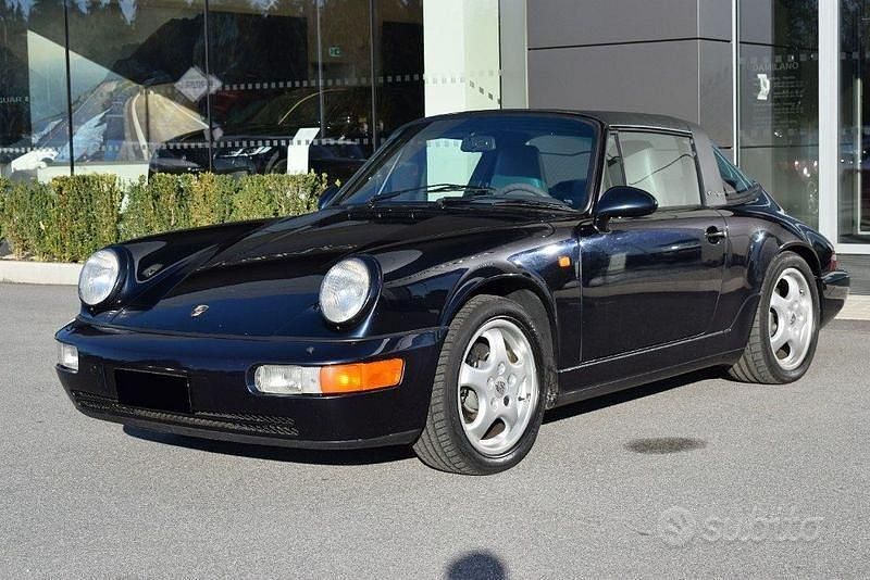 Usata Porsche 911 Carrera 4 Cabriolet 250 CV (183 kW) 1993 Blu Cabrio