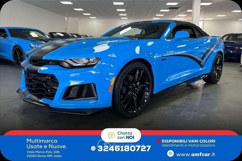 Usata Chevrolet Camaro ZL1 275 CV (202 kW) 2022 Blu Cabrio