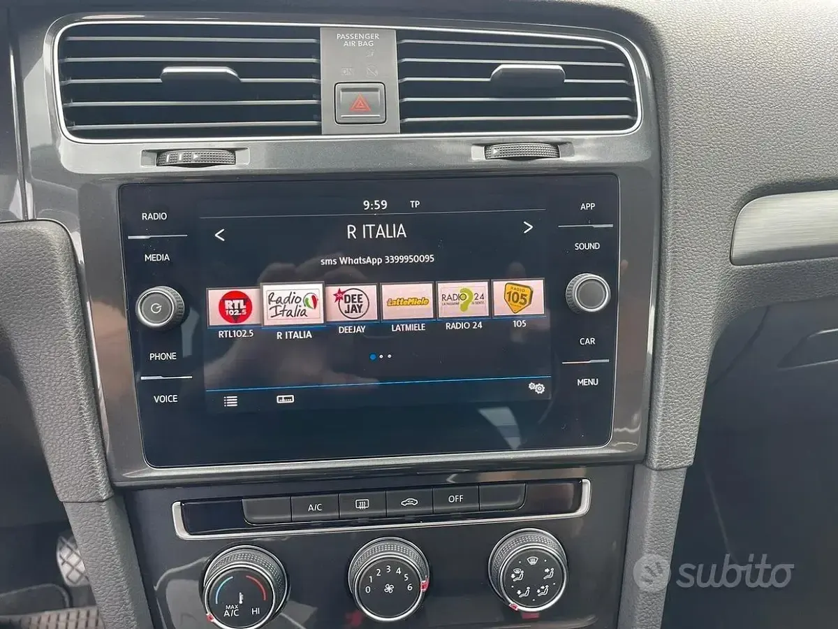 Usata VW Golf VII Highline 116 CV (85 kW) 2018 Grigio Berlina