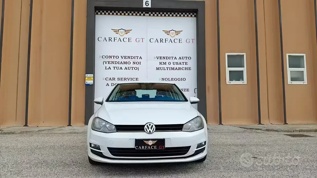 Usata VW Golf VII 105 CV (77 kW) 2015 Bianco Berlina