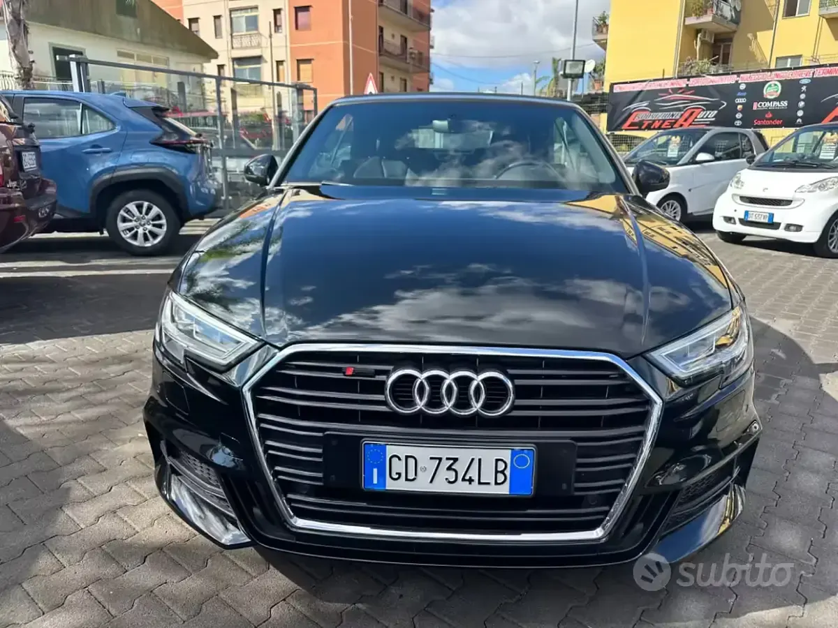 Usata Audi A3 Cabriolet S-Line 150 CV (110 kW) 2018 Nero Cabrio